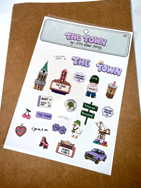 The Town Sticker Sheet