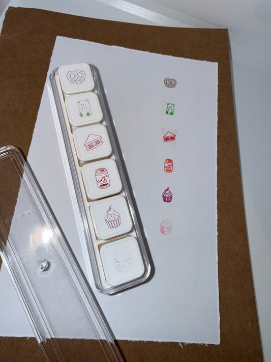 Tiny Snacks Self Inking Stamps